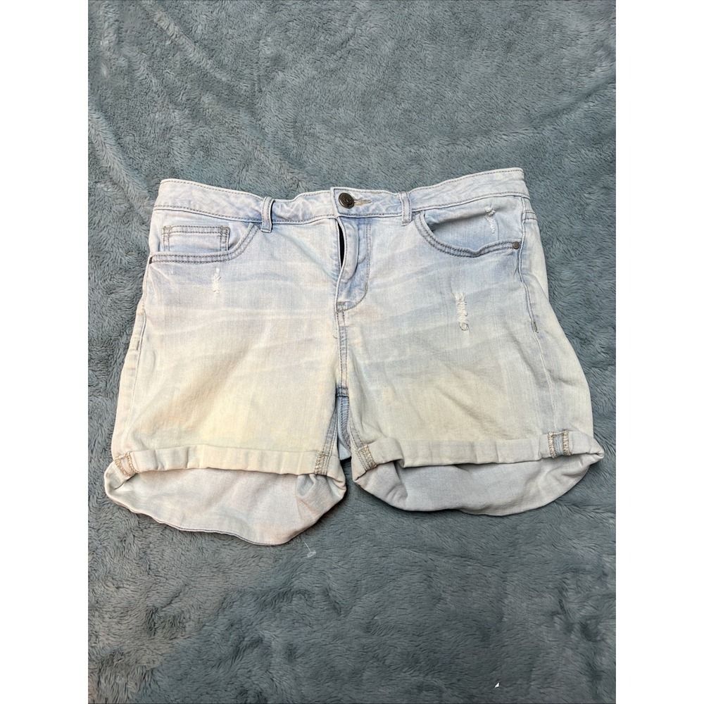 Lauren Conrad Shorts Hot Pants Women's 8‎ Denim Stretch Light Wash Distressed